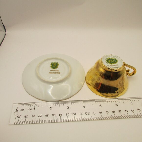 2 Vtg Royal Tudor Ware England  and RZB Porcellaine 4oz Cups and Saucers Sets - Picture 8 of 16